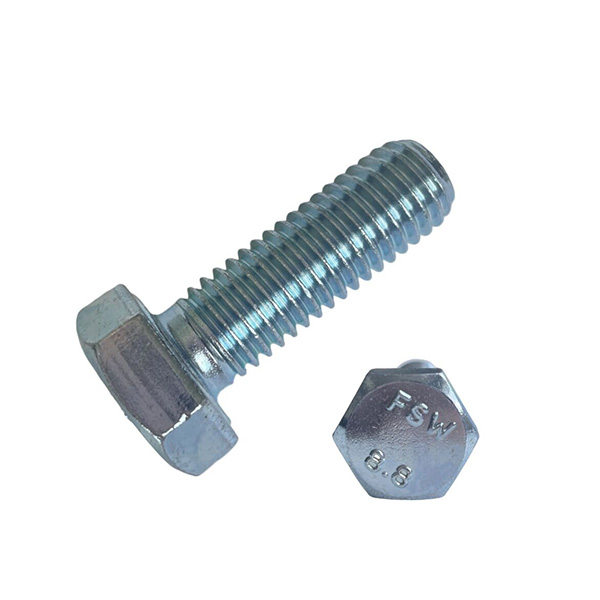 Zinc Hex Bolt, Blue Yellow Black Zinc Hex Bolts, Zinc Bolts